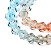 Gradient Color Baking Paint Glass Bead Strands X1-DGLA-A039-T6mm-A016-3