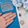 100Pcs Brass Crimp Beads Covers KK-UN0003-51-4