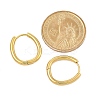 PVD Vacuum Plating 202 Stainless Steel Huggie Oval Hoop Earrings EJEW-H003-07G-06-5