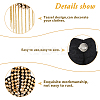 Fashionable Punk Style Chain Tassel Epaulettes DIY-WH0304-475G-5