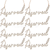 Wood Reserved Seating Sign Hanging Decorations HJEW-WH0069-20A-1