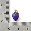 Brass with Enamel Charms KK-Q066-01L-G-3