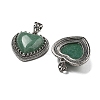 Natural Green Aventurine Pendants G-A095-01AS-10-2