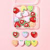 20Pcs 7 Styles Opaque Acrylic Beads MACR-FS0002-22-6