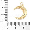 Brass Micro Pave Cubic Zirconia Pendants KK-D357-49G-3