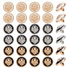 30Pcs 3 Colors 1-Hole Alloy Buttons BUTT-AR0001-25-1