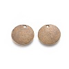 Tibetan Style Flat Round Alloy Tag Blank Charms TIBEP-25563-AB-FF-2