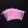 Rectangle Organza Bags with Glitter Sequins OP-UK0004-10x12-08-2