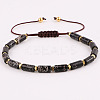 Column Natural Imperial Jasper Beaded Bracelets KU7824-5-1