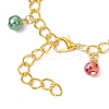 Christmas Alloy Enamel Charm Bracelets BJEW-JB12076-01-4