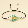 Rhombus Loom Pattern MIYUKI Seed Beads Bracelets for Women BJEW-C011-36N-3