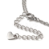 304 Stainless Steel 2-strand Chain Bracelets BJEW-L673-024P-3