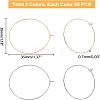 100Pcs 2 Colors 316 Surgical Stainless Steel Wine Glass Charms Rings STAS-UN0028-95B-5