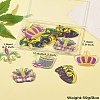 12Pcs 6 Style MARDI GRAS Carnival Double-Sided Transparent Acrylic Pendant SACR-CJ0001-67-9