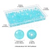2 Strands Baking Paint Imitation Jade Glass Round Bead Strands DGLA-FS0001-20C-4
