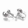 Brass Screw On Clip Earring Converter X-KK-T051-43P-NF-2