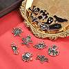 20Pcs 10 Styles Halloween Alloy Enamel Pendants ENAM-FP0002-91-4