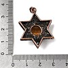 Natural Tiger Eye Pendants G-A297-06R-21-3