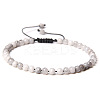 4mm Natural Crazy Agate Beaded Braided Bracelets SY1950-13-1