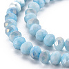 Opaque Baking Paint Glass Beads Strands EGLA-N006-010A-B01-3