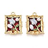 Alloy Enamel Pendants FIND-M060-09C-G01-1