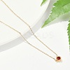 Ion Plating(IP) 304 Stainless Steel Cubic Zirconia Hexagon Pendant Cable Chain Necklaces NJEW-P320-16G-04-3