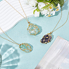 3Pcs Brass Macrame Pouch Necklaces NJEW-WR00008-4