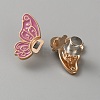 Butterfly Shape Alloy Enamel Adjustable Jean Button Pins FIND-WH0609-81KCG-03-2