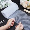 Plastic Wrinkle Mesh Fabric for Dress Headwear Accessories DIY-WH0588-16B-3