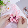 Handmade Polyester Flower Pendant Decorations HJEW-WH20020-011C-3