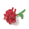 Glass Seed Beaded Flower Pendans PALLOY-MZ01224-03-4