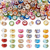 84Pcs 12 Colors Transparent Resin Rondelle European Beads RESI-TA0004-73-1