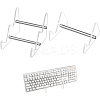 2Pcs 2 Style Acrylic Keyboard Display Stands with Platinum Plated Iron Supports ODIS-CP0001-13-1