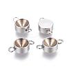Tarnish Resistant 201 Stainless Steel Connector Rhinestone Settings STAS-P223-18P-5mm-1