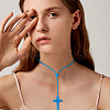 Luminous Plastic Pendant Necklaces NJEW-DC0001-06C-6