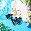 1Pc Resin Letter Keychains KEYC-TADJ0001-09W-4
