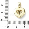 Brass Micro Pave Cubic Zirconia Enamel Pendants KK-L248-21G-3