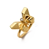 304 Stainless Steel Adjustable Cuff Rings for Women RJEW-B131-01C-3