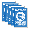 Waterproof PVC Warning Sign Stickers DIY-WH0237-003-1