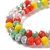 Glass Beads Strands EGLA-A034-M8mm-44-3