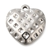 Anti-Tarnish 304 Stainless Steel Pendants STAS-I310-22P-1
