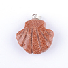Shell Shape Natural & Synthetic Mixed Stone Pendants G-Q449-25-2