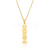 304 Stainless Steel Word Constellation Pendant Necklaces FS-WGAAB2A-01-2