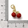 Brass Micro Pave Cubic Zirconia Pendants KK-S515-065G-3