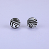 Printed Round Silicone Focal Beads LS-SI-JX0056A-53-1
