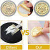 12 Sheets Self Adhesive Gold Foil Embossed Stickers DIY-WH0451-030-3