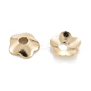 5-Petal Brass Bead Cap X-KK-D063-13G-2