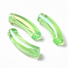 UV Plating Transparent Rainbow Iridescent Acrylic Beads OACR-A016-01E-1