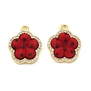 Brass Micro Pave Cubic Zirconia Pendants KK-C158-03C-G-1