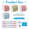 DIY Macaron Color Hair Ties Making Kit DIY-TA0004-55-3
